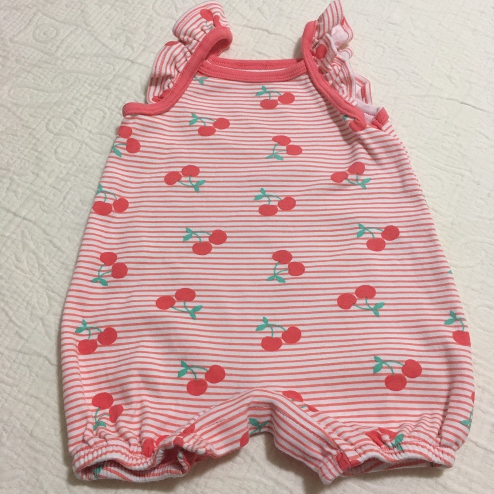 3m (6/$20) Cherries Romper by Rococo